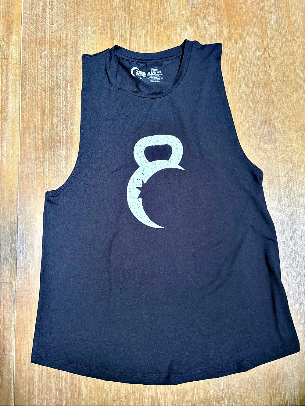 Zyia Active Muscle Athletic Tank Top Black XL
